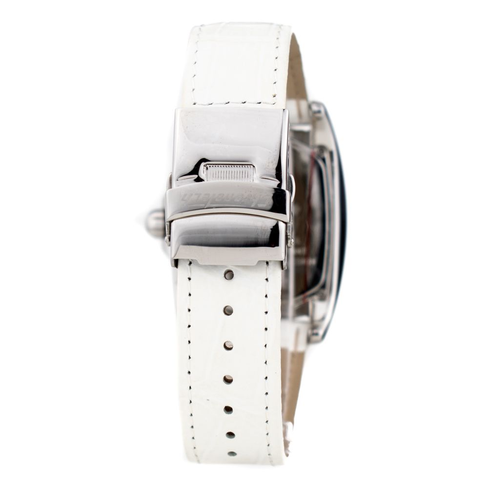 White Leather Dress Watch - ventzia
