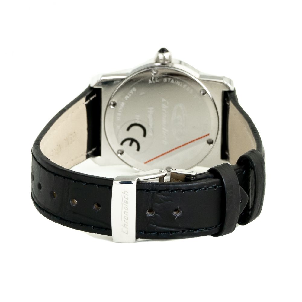 Black Leather Dress Watch - ventzia