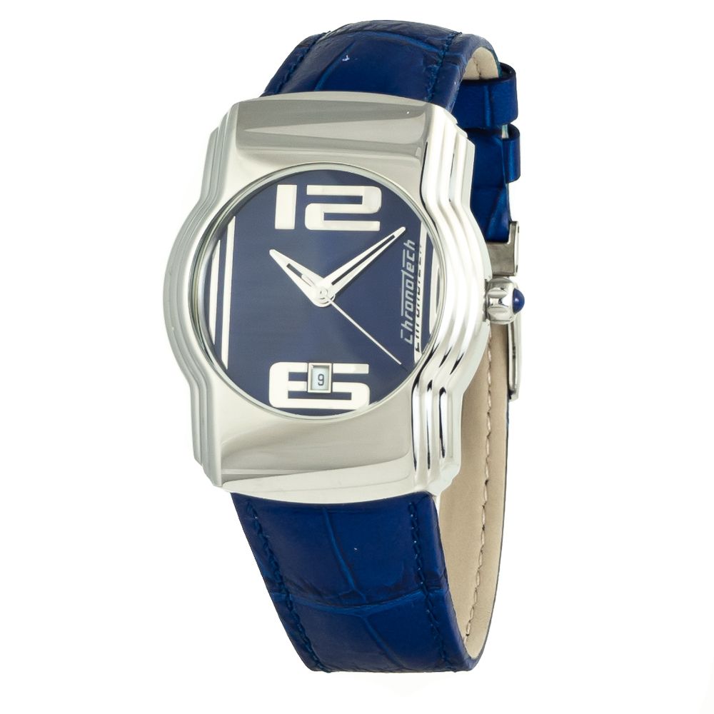 Blue Leather Dress Watch - ventzia