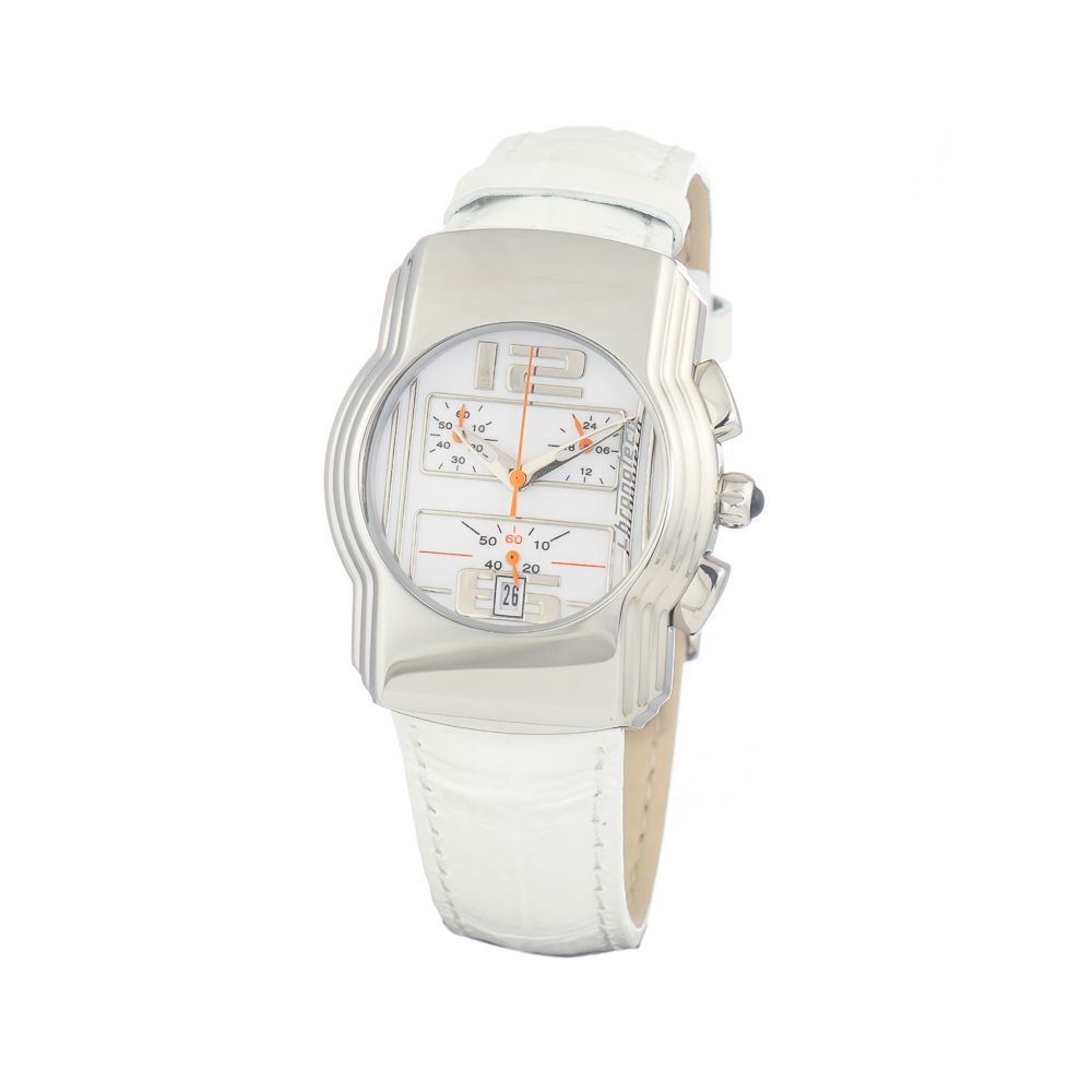 White Leather Dress Watch - ventzia