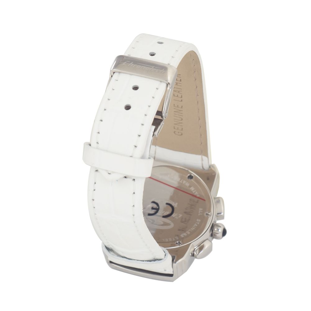 White Leather Watch - ventzia