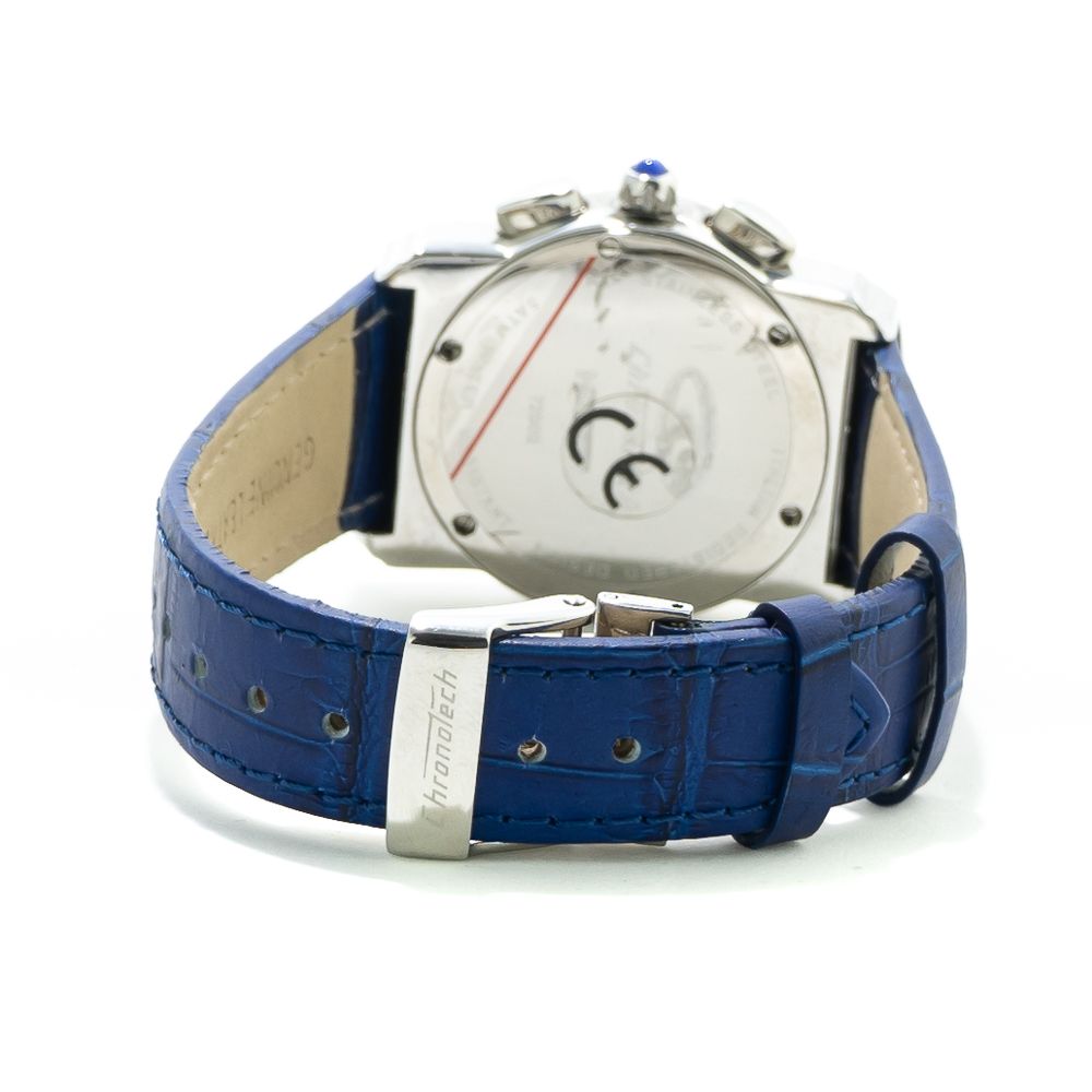 Blue Leather Dress Watch - ventzia