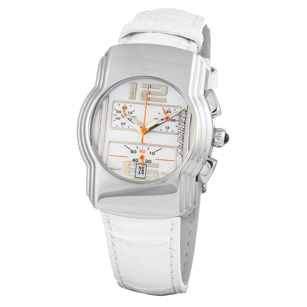 White Leather Dress Watch - ventzia