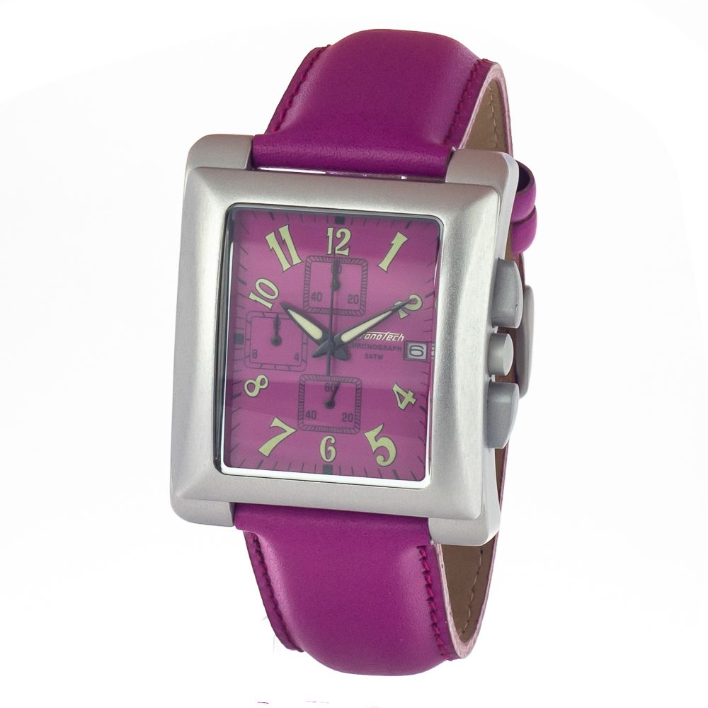 Purple Leather Dress Watch - ventzia