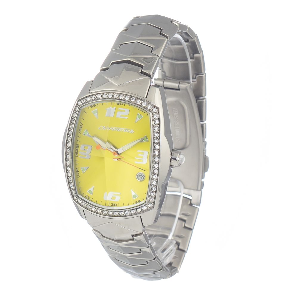 Silver Stainless Steel Dress Watch - ventzia