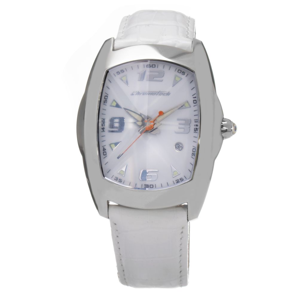 White Leather Dress Watch - ventzia