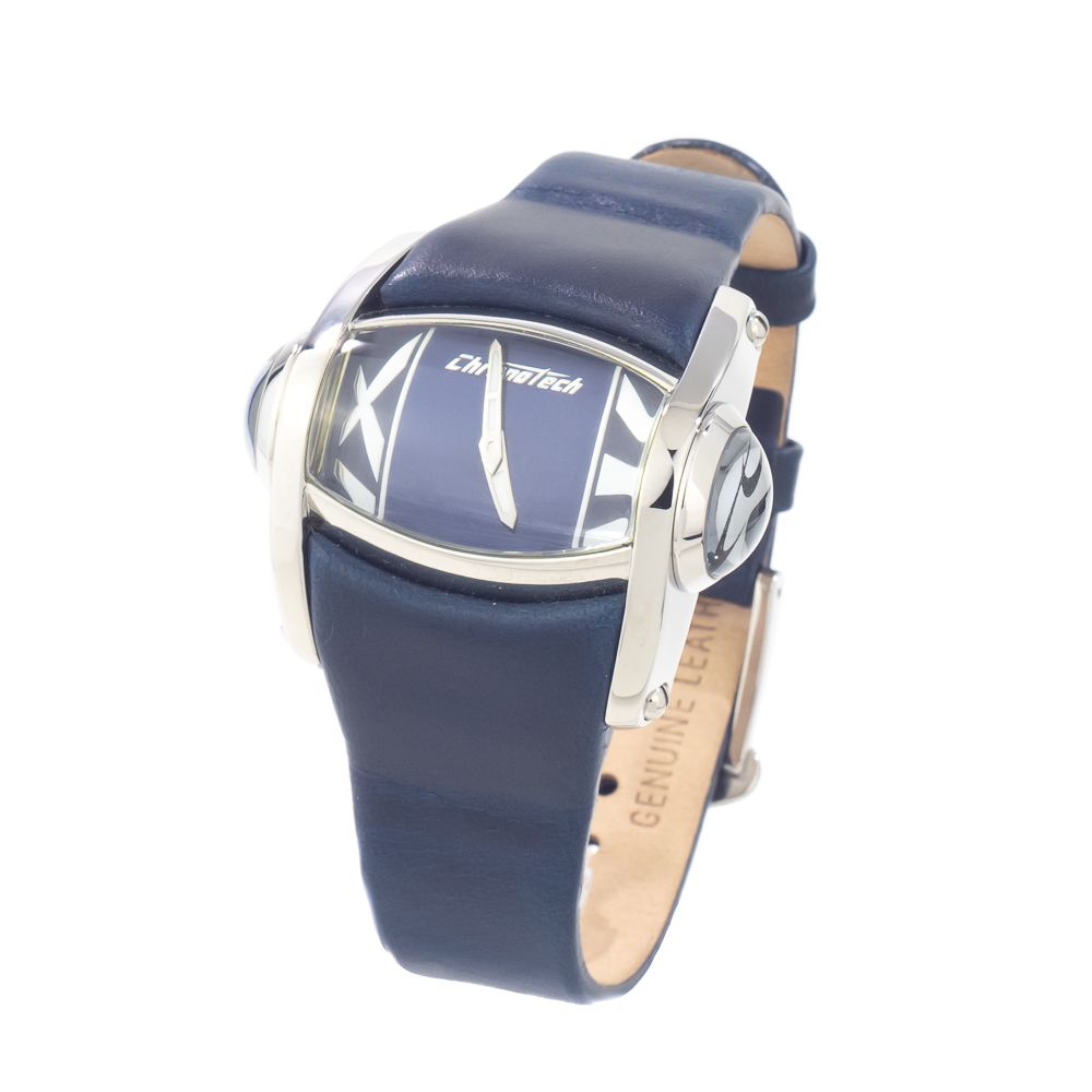 Blue Leather Dress Watch - ventzia