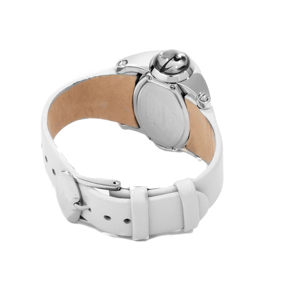 White Leather Dress Watch - ventzia
