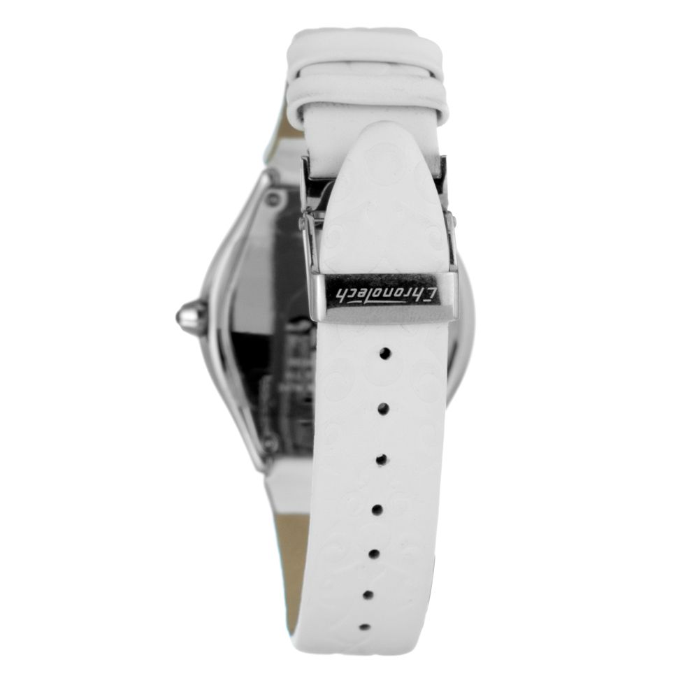 White Leather Dress Watch - ventzia