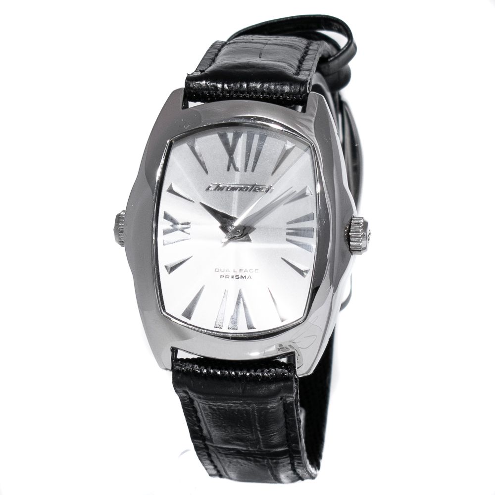 Black Leather Dress Watch - ventzia