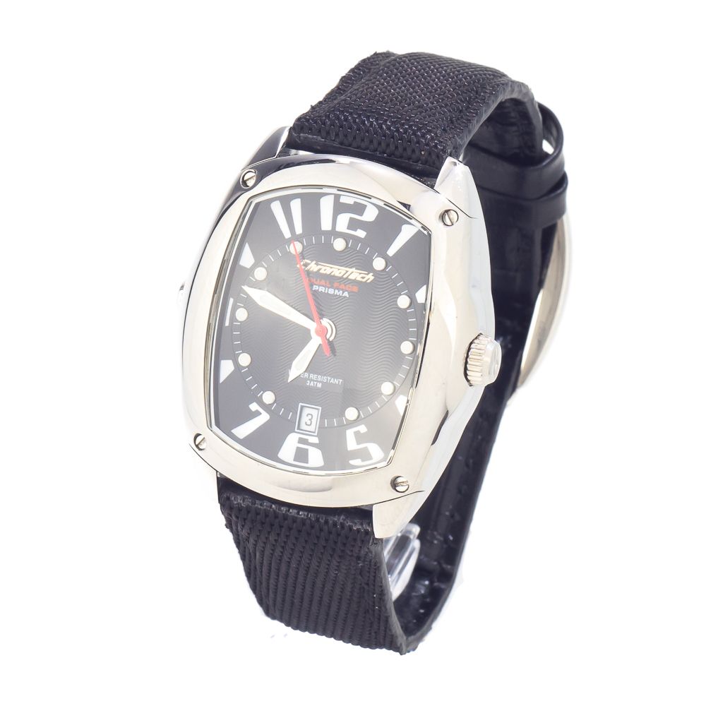 Black Leather Dress Watch - ventzia