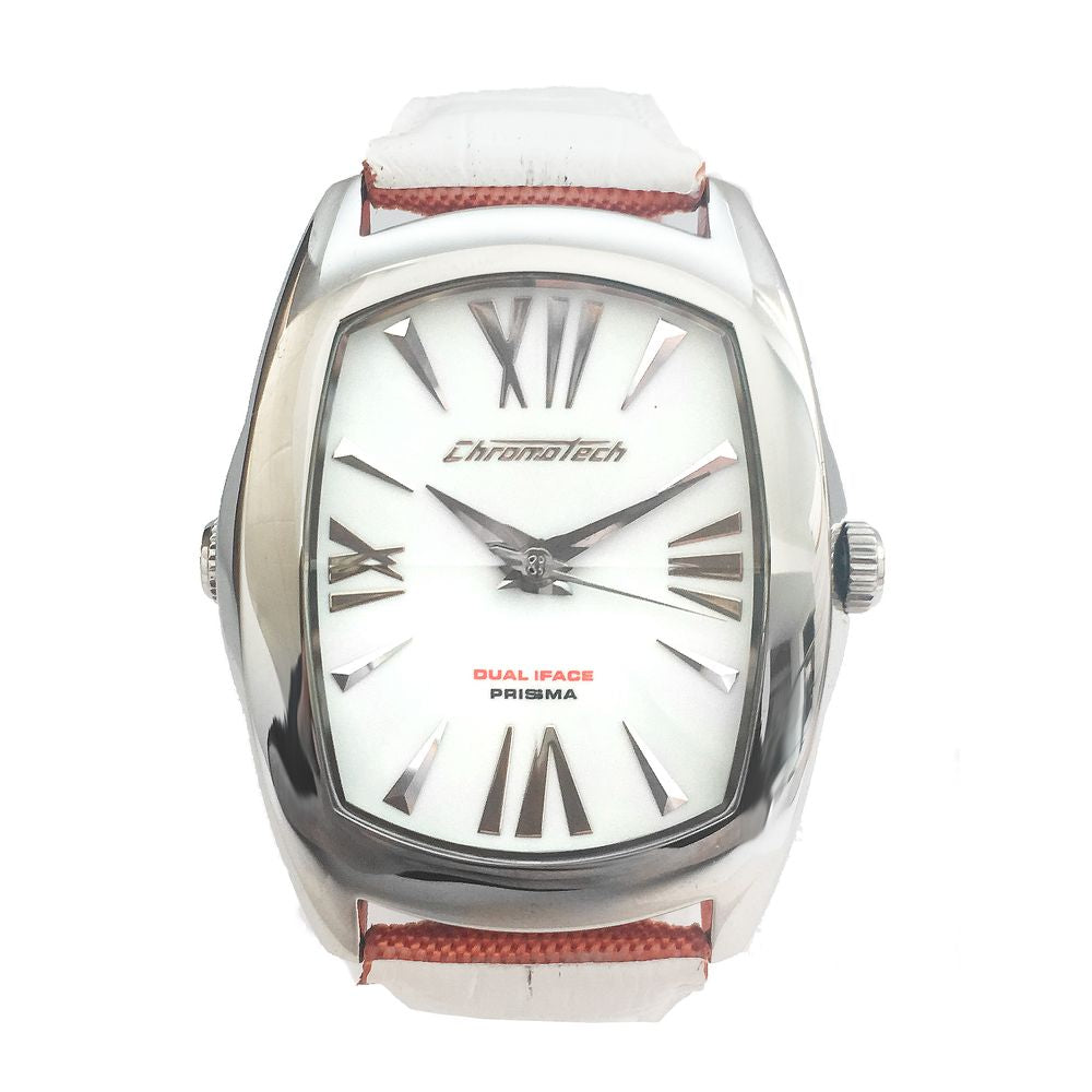 Orange Leather Dress Watch - ventzia