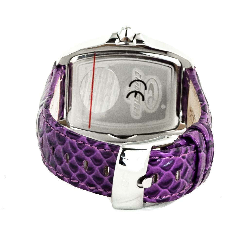 Purple Leather Dress Watch - ventzia