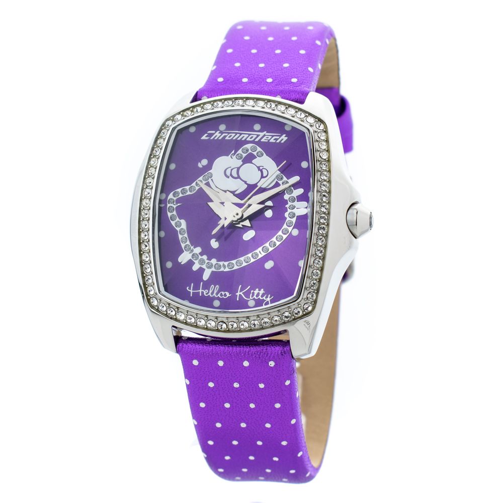 Purple Leather Dress Watch - ventzia