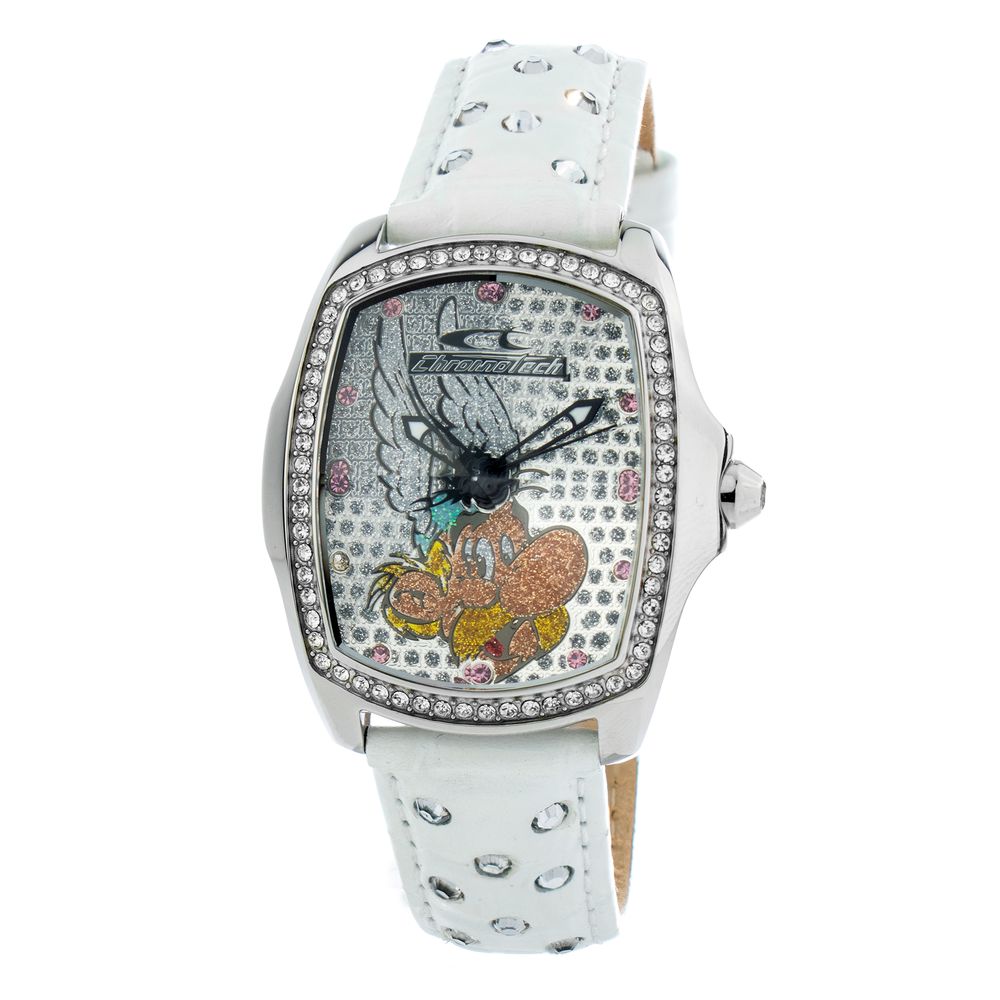 White Leather Dress Watch - ventzia