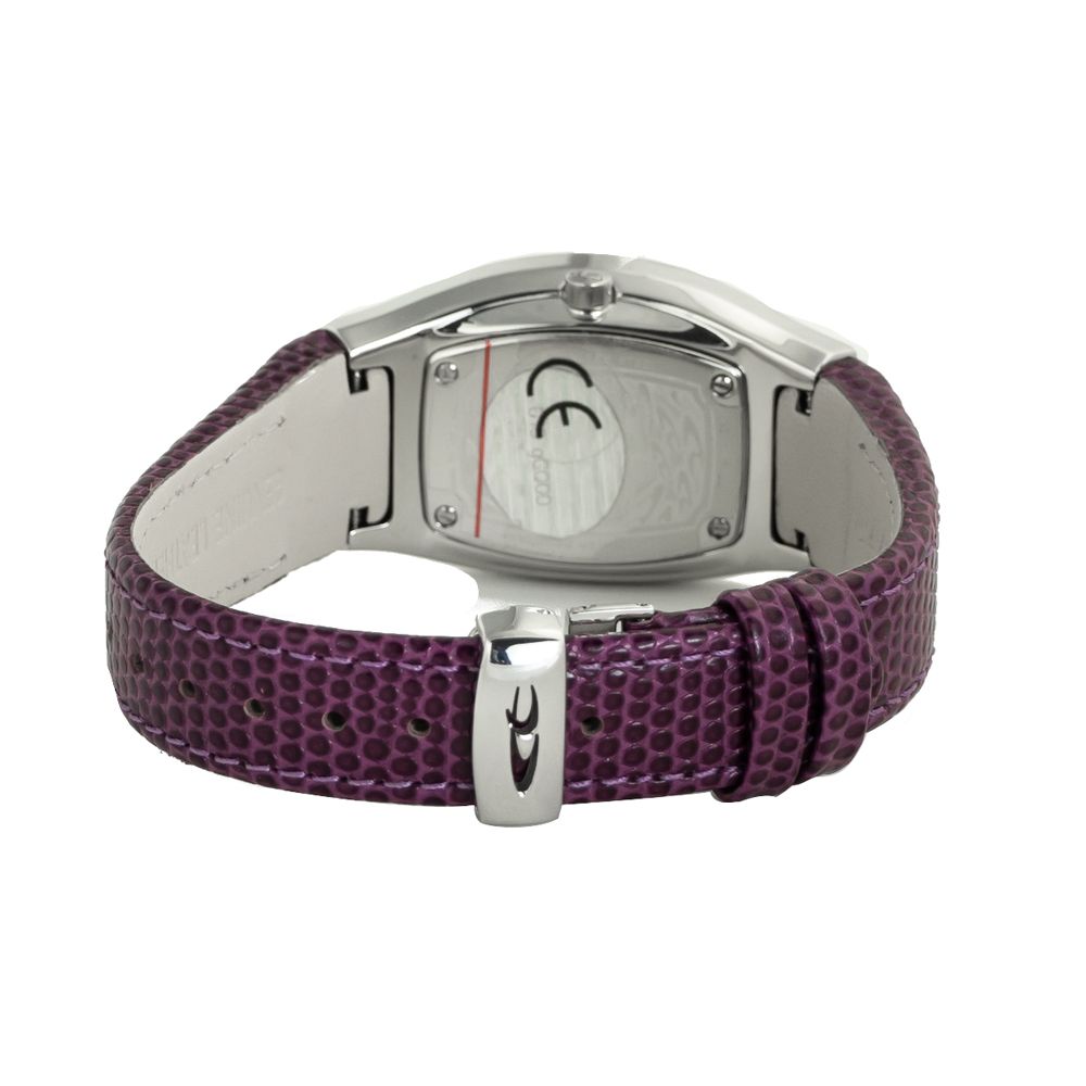 Purple Leather Dress Watch - ventzia