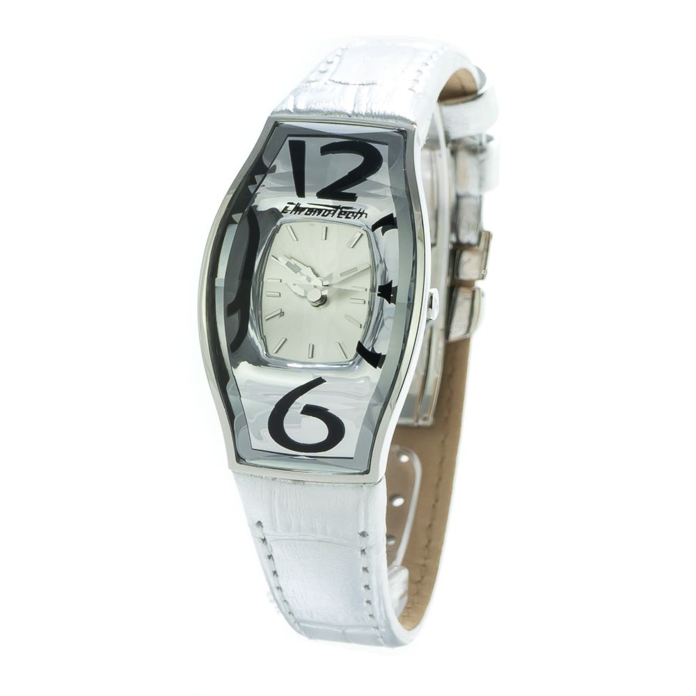 Silver Leather Dress Watch - ventzia