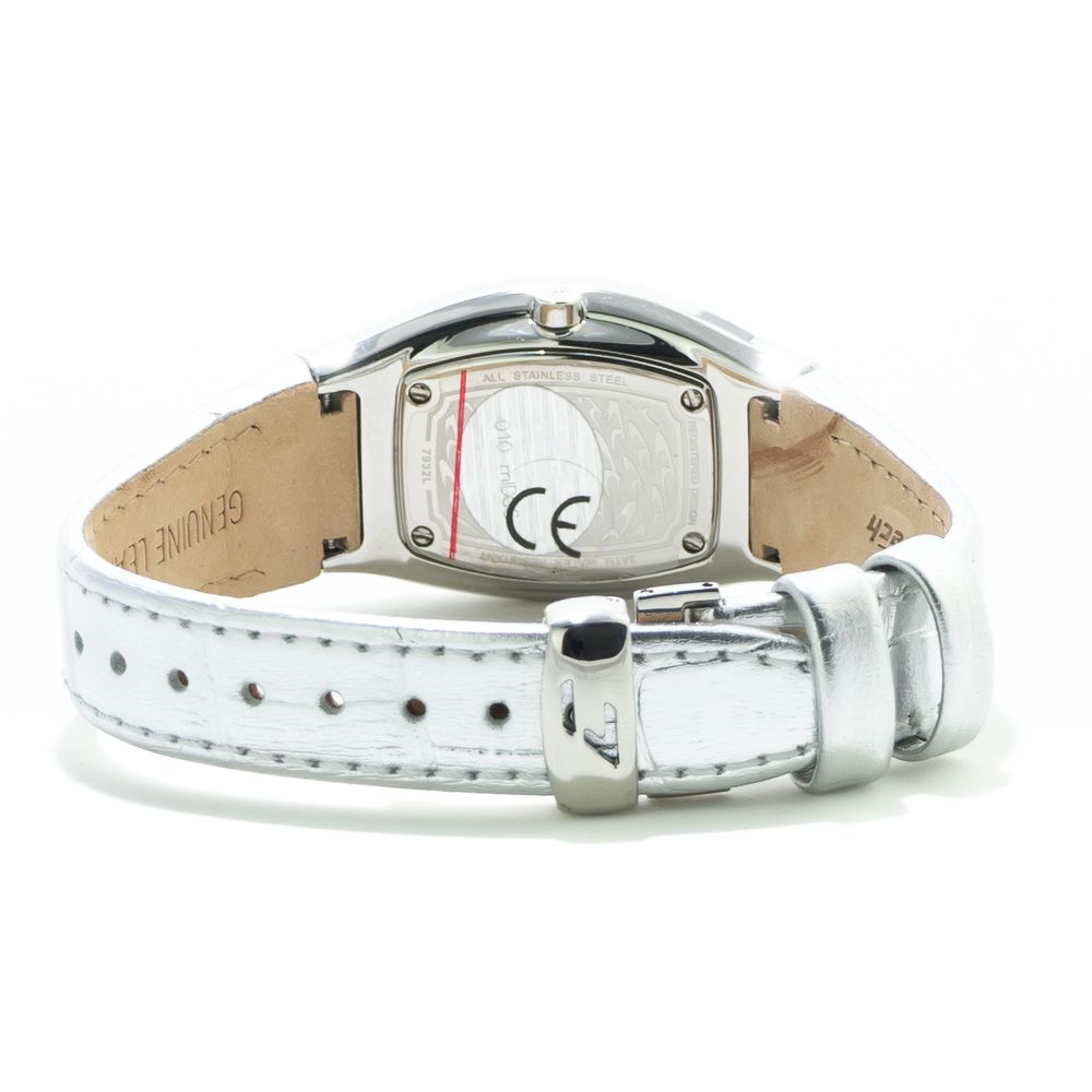 Silver Leather Dress Watch - ventzia