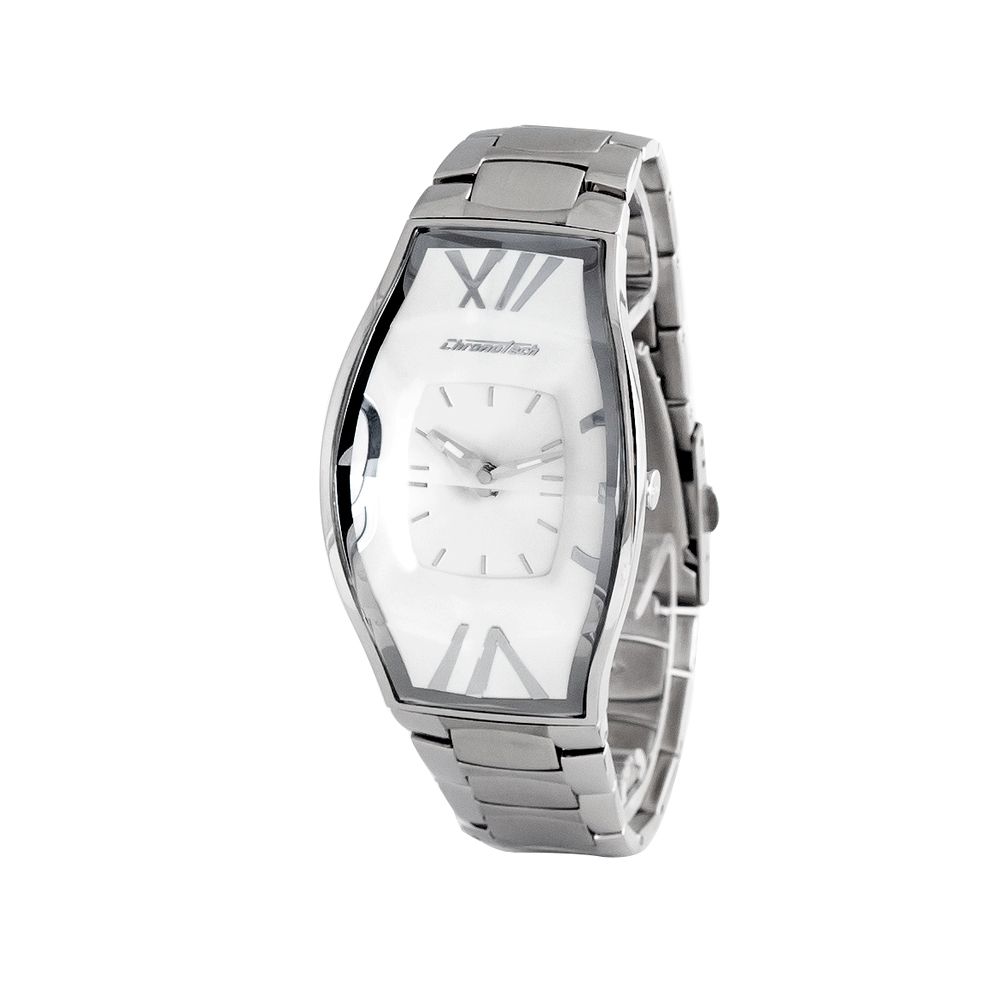 Silver Stainless Steel Dress Watch - ventzia