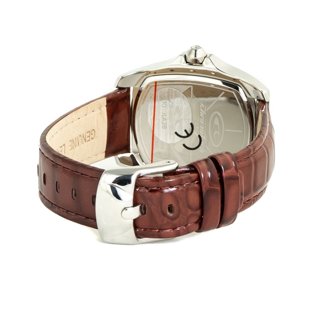 Brown Leather Dress Watch - ventzia