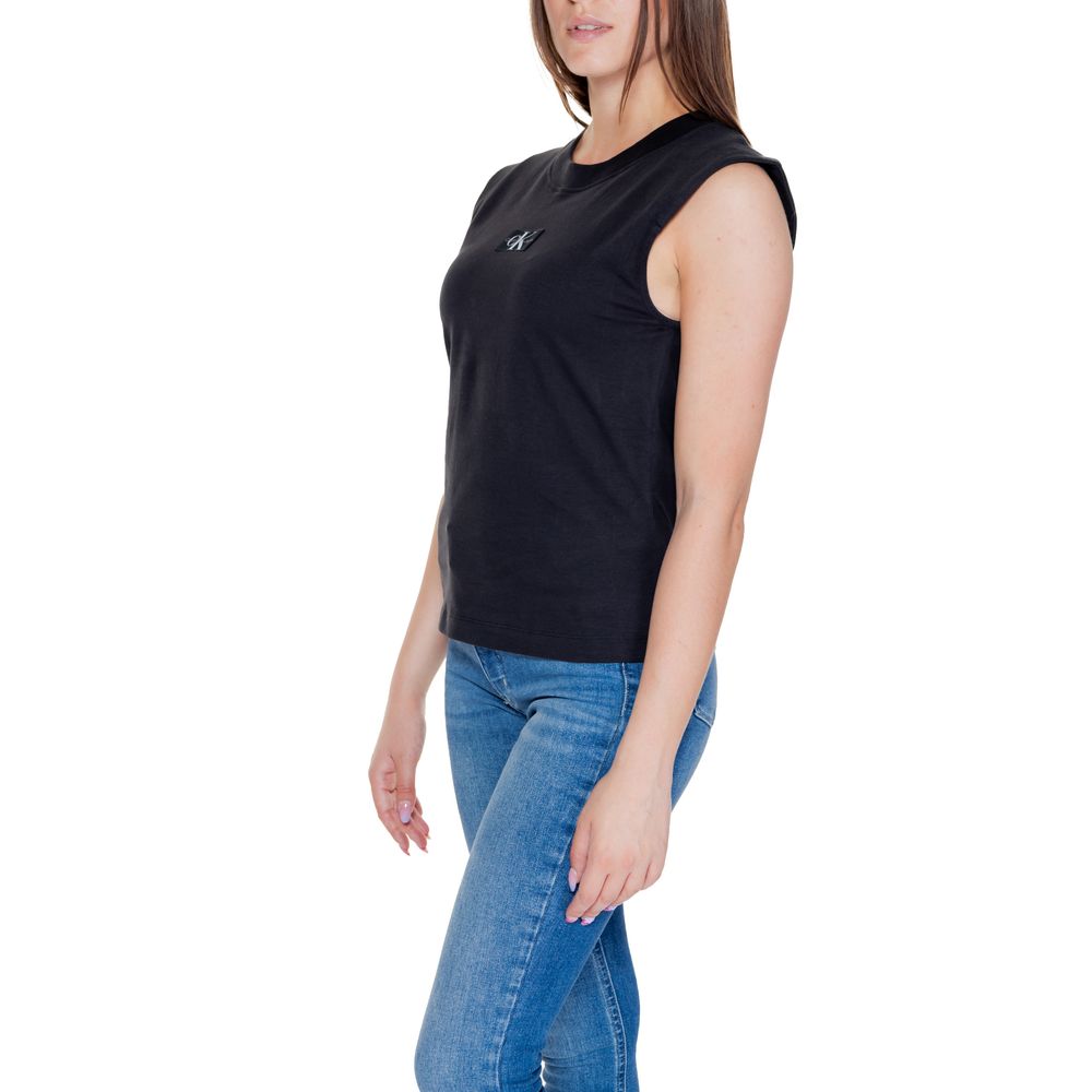 Black Cotton T-Shirt - ventzia
