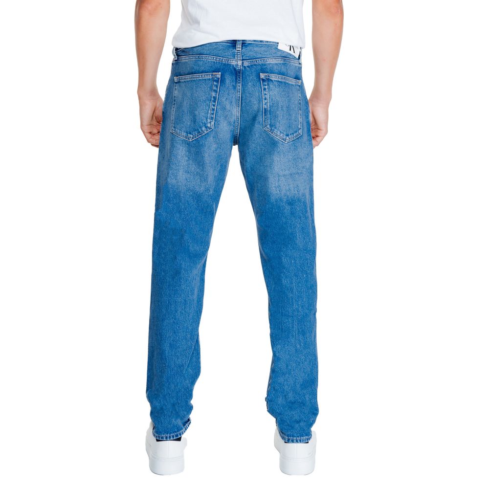 Light Blue Cotton Relaxed Fit Jean - ventzia