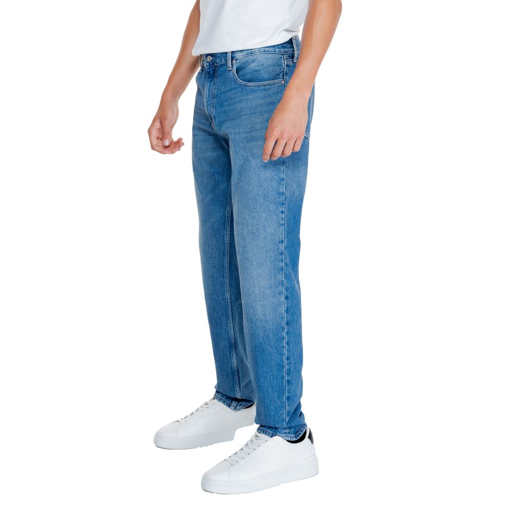 Light Blue Cotton Relaxed Fit Jean - ventzia
