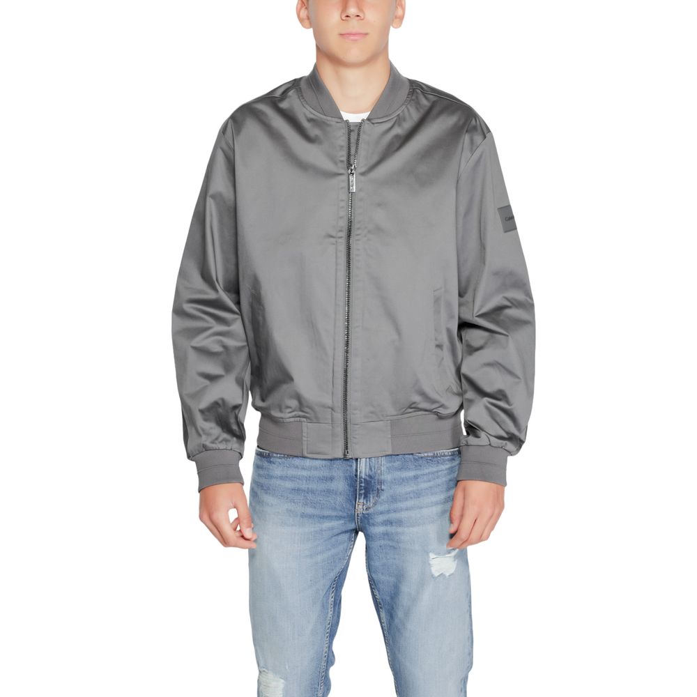 Gray Organic Cotton Jackets & Coat - ventzia