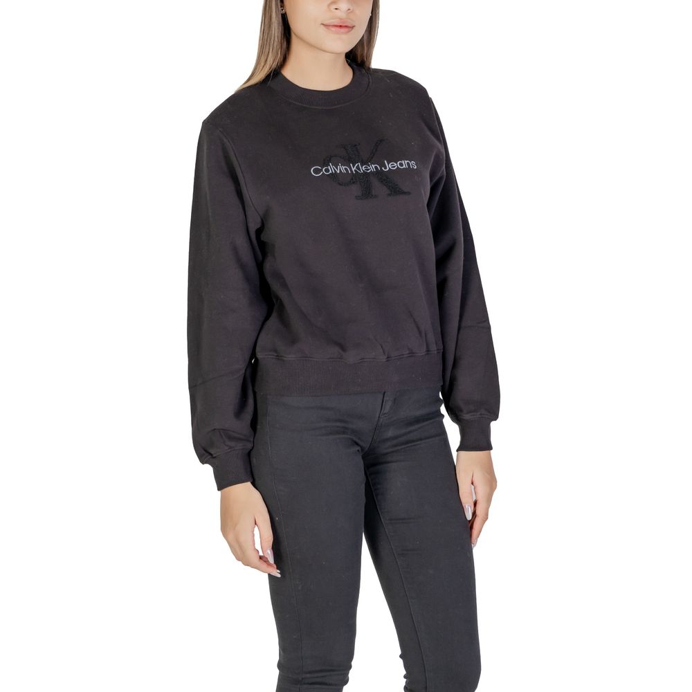 Black Cotton Sweatshirt