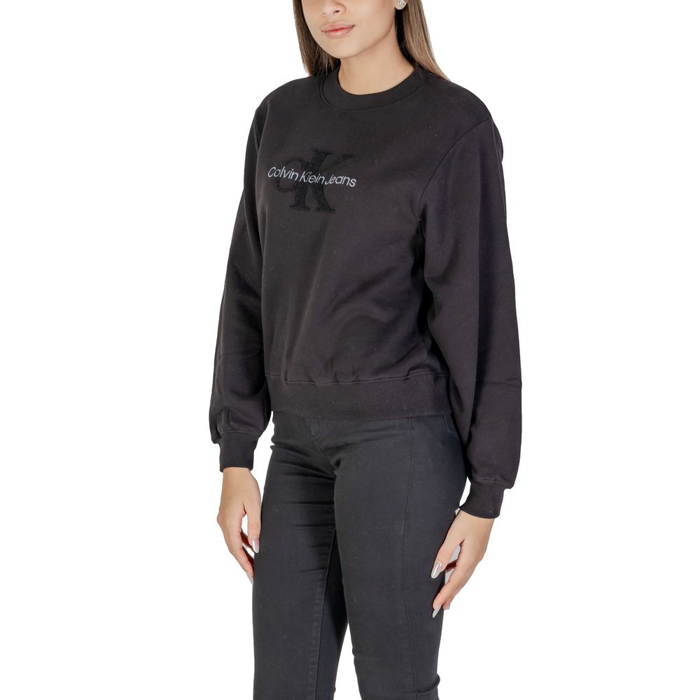 Black Cotton Sweatshirt
