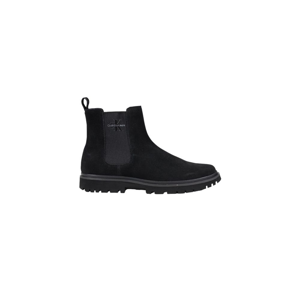 Black Suede Leather Boot - ventzia