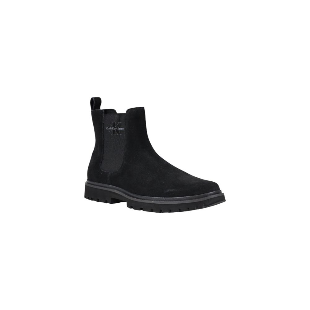 Black Suede Leather Boot - ventzia