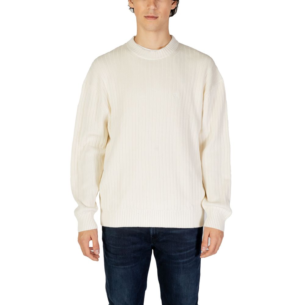 Cream Cotton Sweater - ventzia