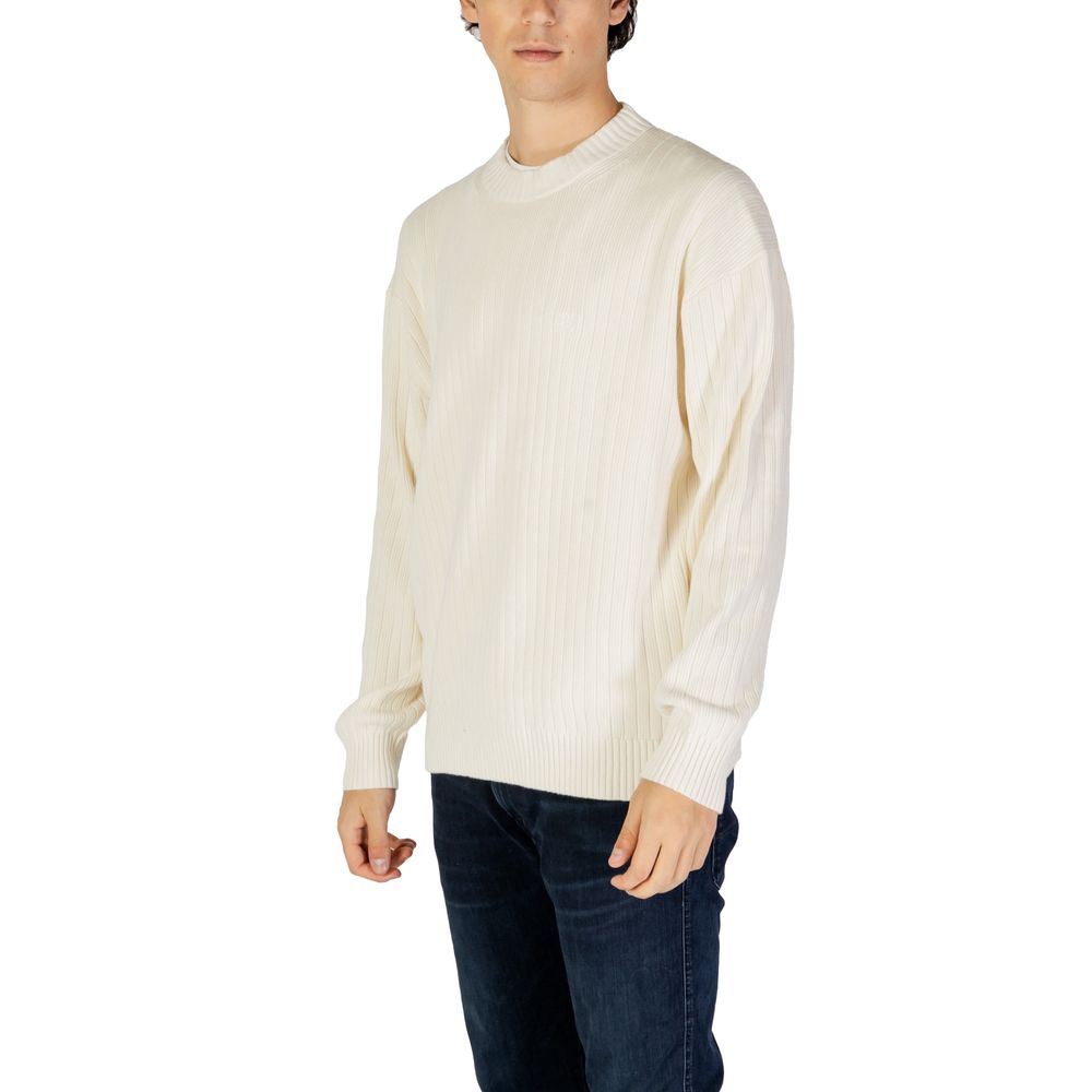 Cream Cotton Sweater - ventzia
