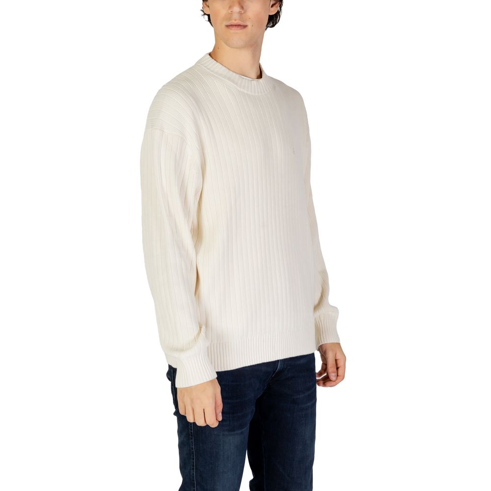Cream Cotton Sweater - ventzia