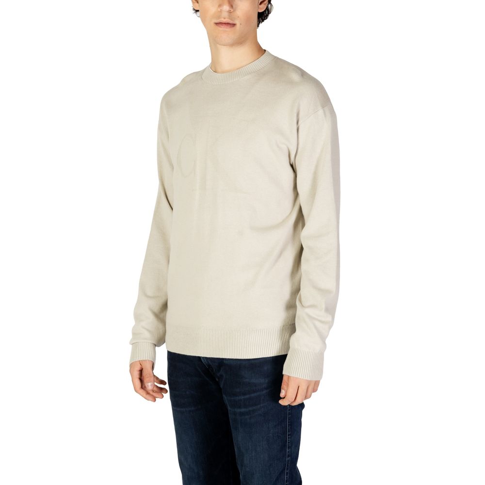 Beige Organic Cotton Sweater - ventzia