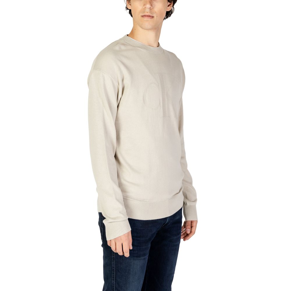 Beige Organic Cotton Sweater - ventzia