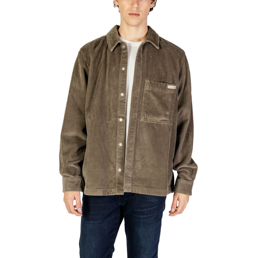 Gray Cotton Shirt - ventzia