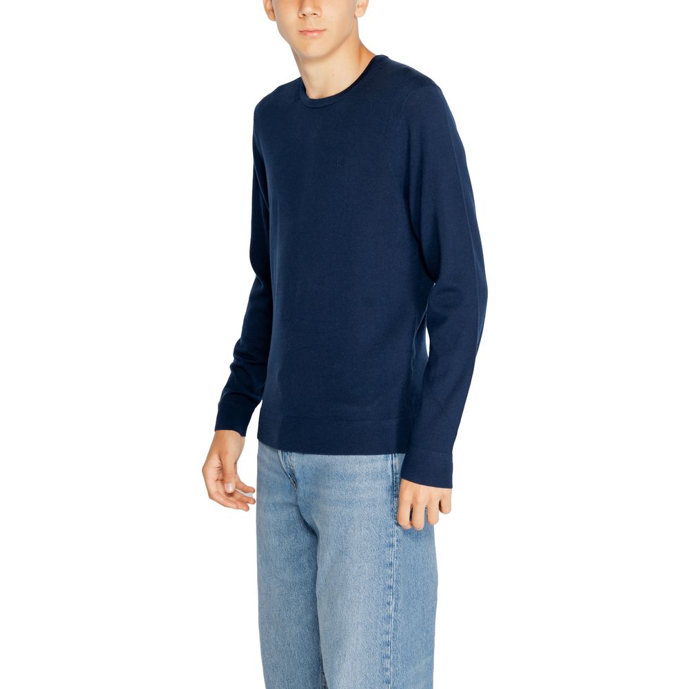 Blue Recycled Wool Sweatshirt - ventzia