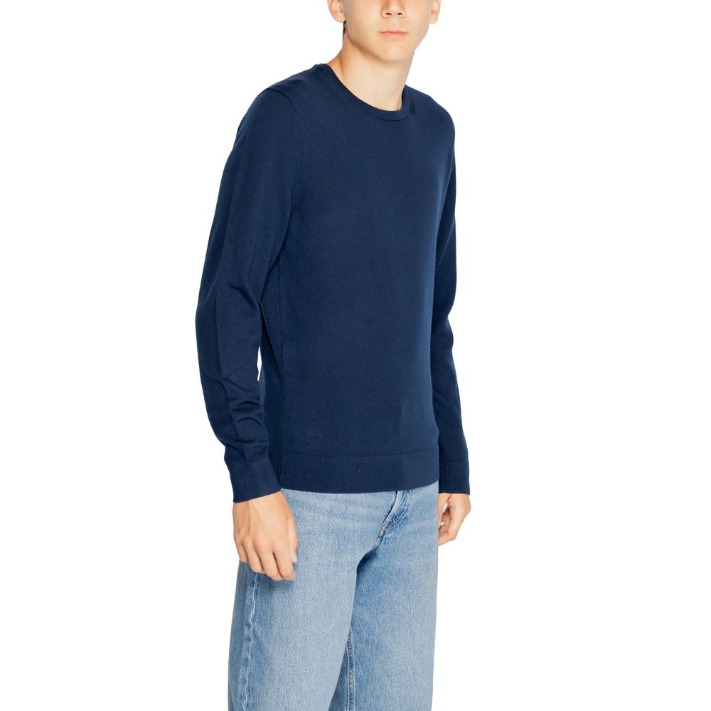 Blue Recycled Wool Sweatshirt - ventzia