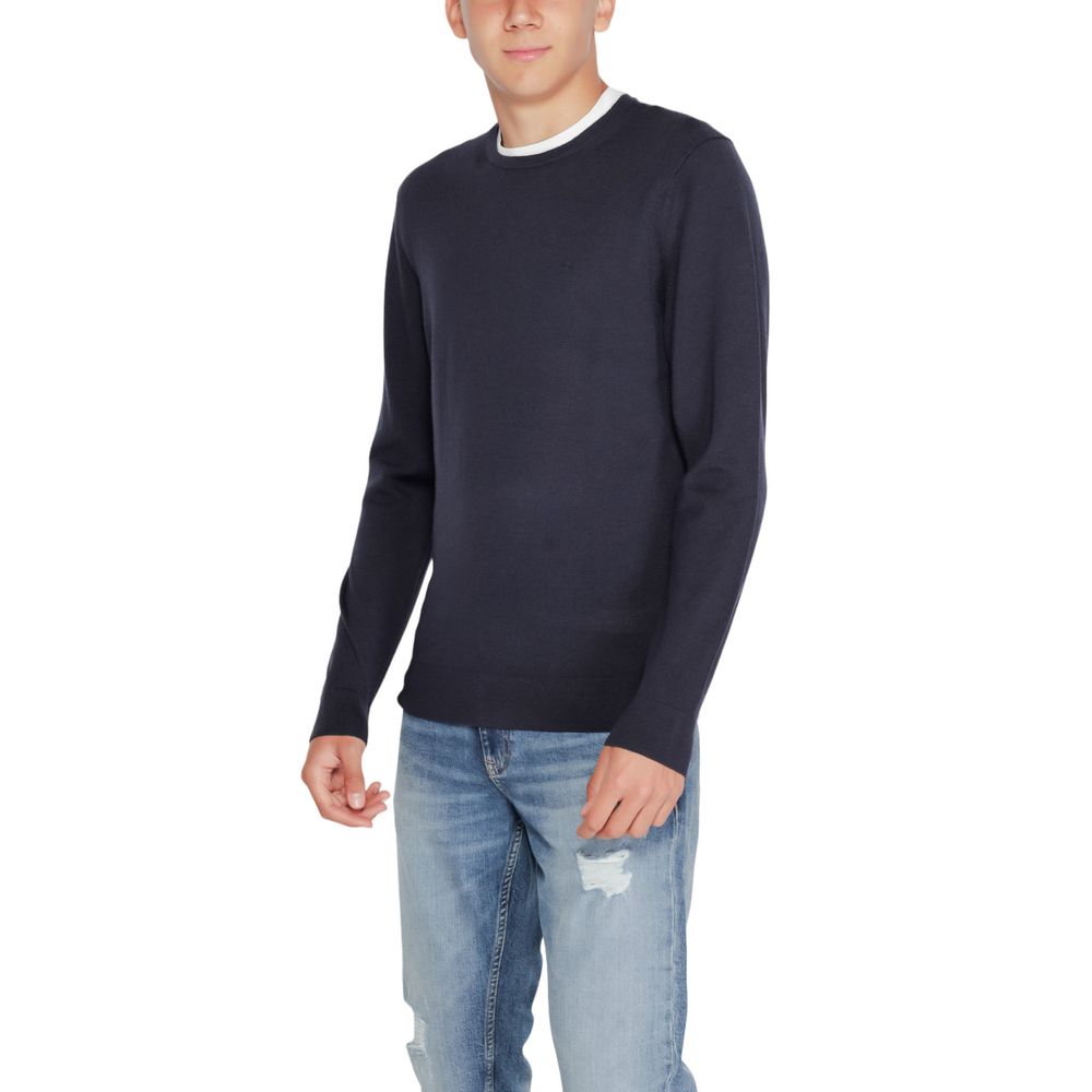 Blue Recycled Wool Sweatshirt