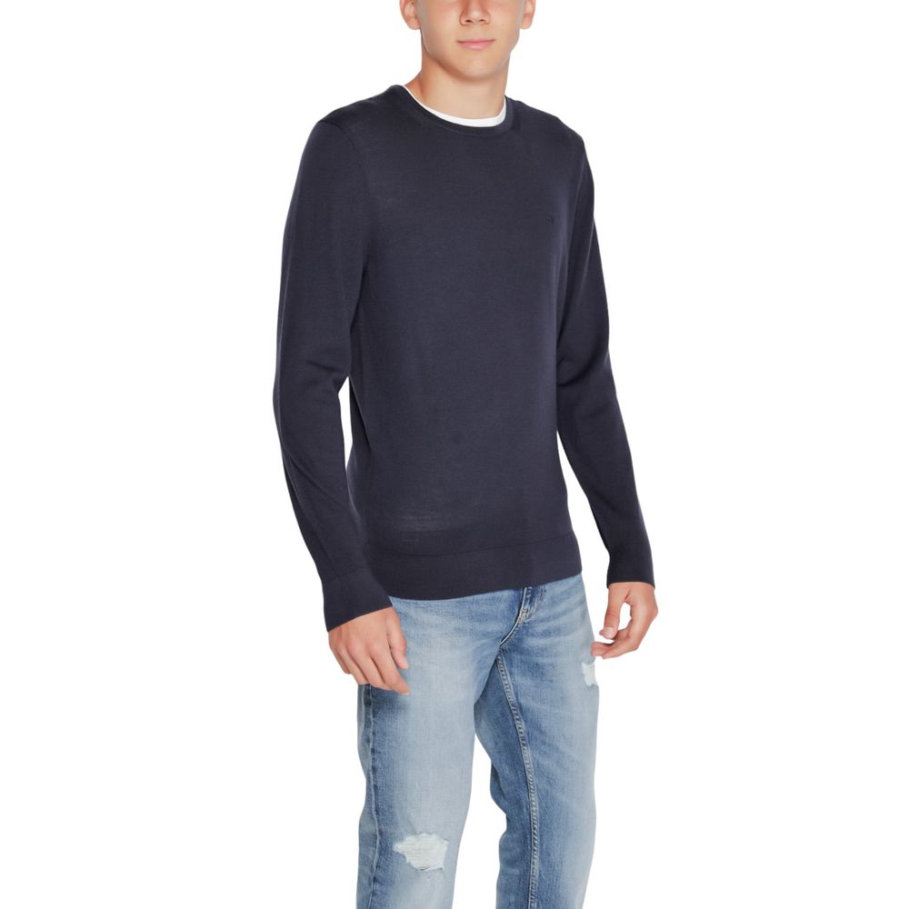 Blue Recycled Wool Sweatshirt
