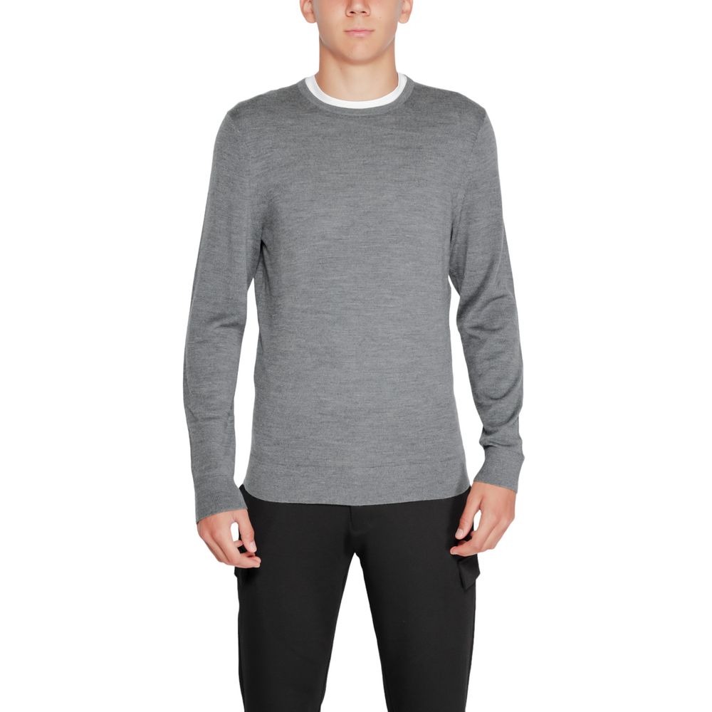 Gray Recycled Wool Sweatshirt - ventzia