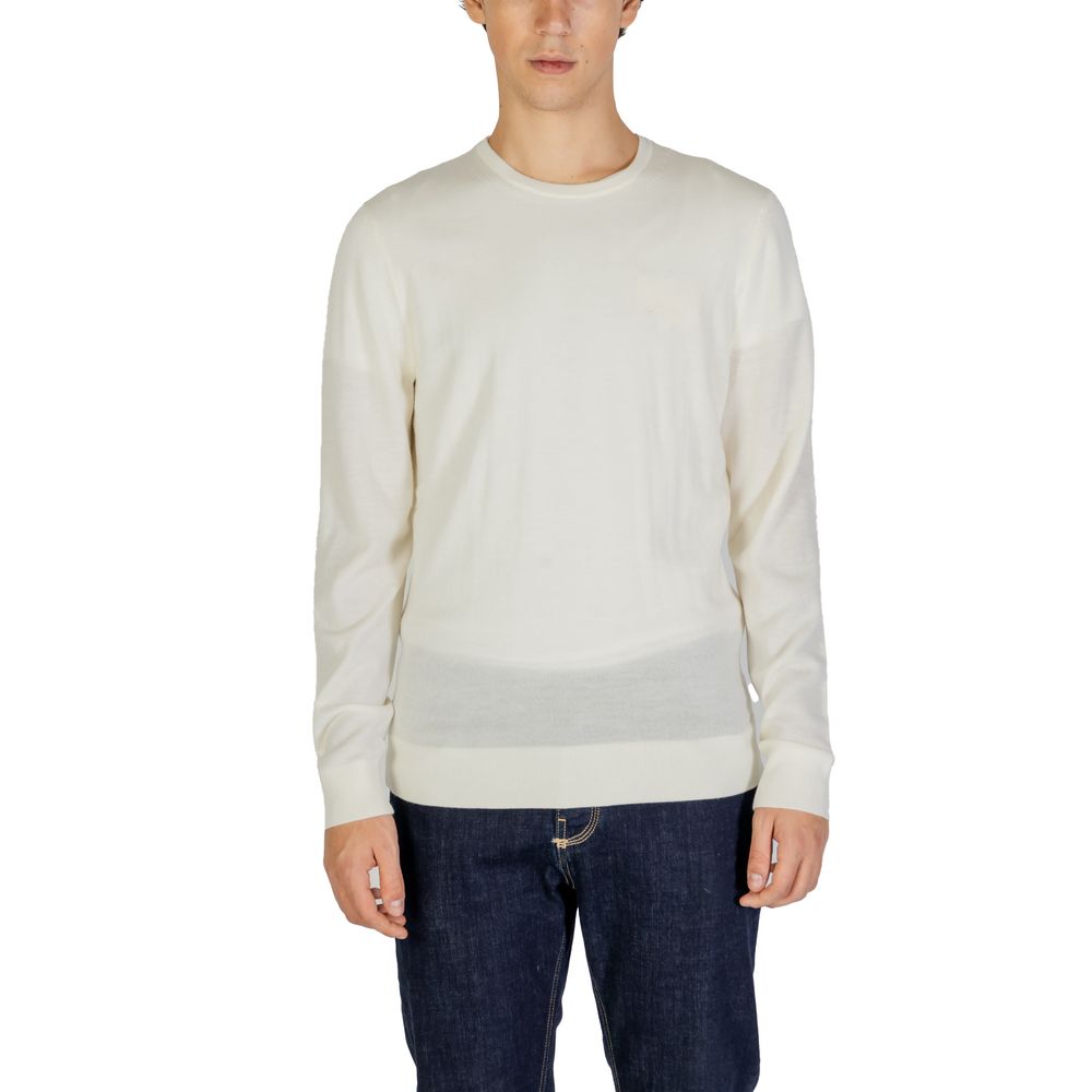 Cream Recycled Wool Sweatshirt - ventzia