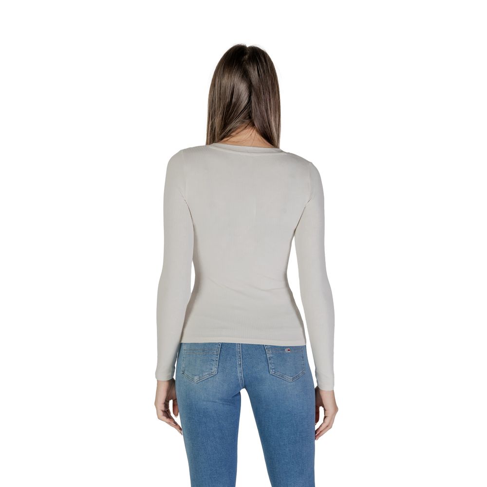 Cream Viscose Long Sleeve - ventzia