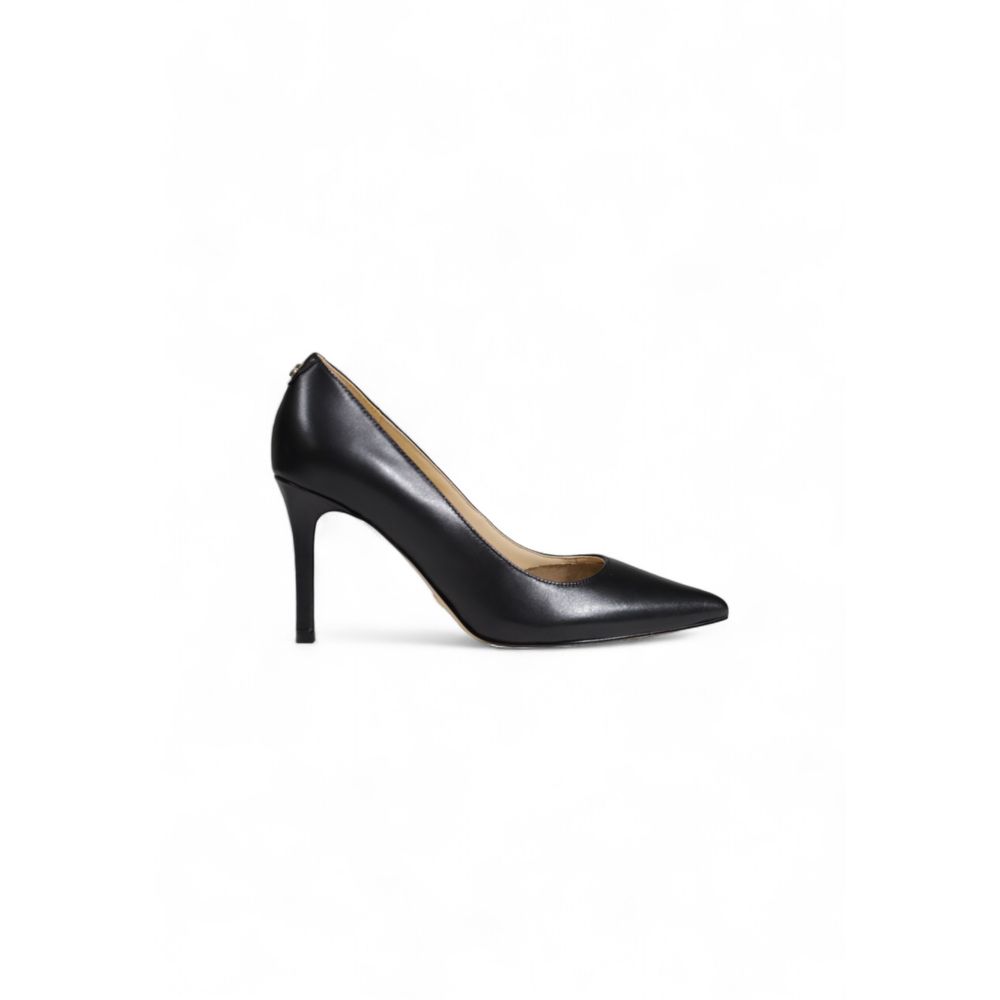 Black Leather High Heel - ventzia