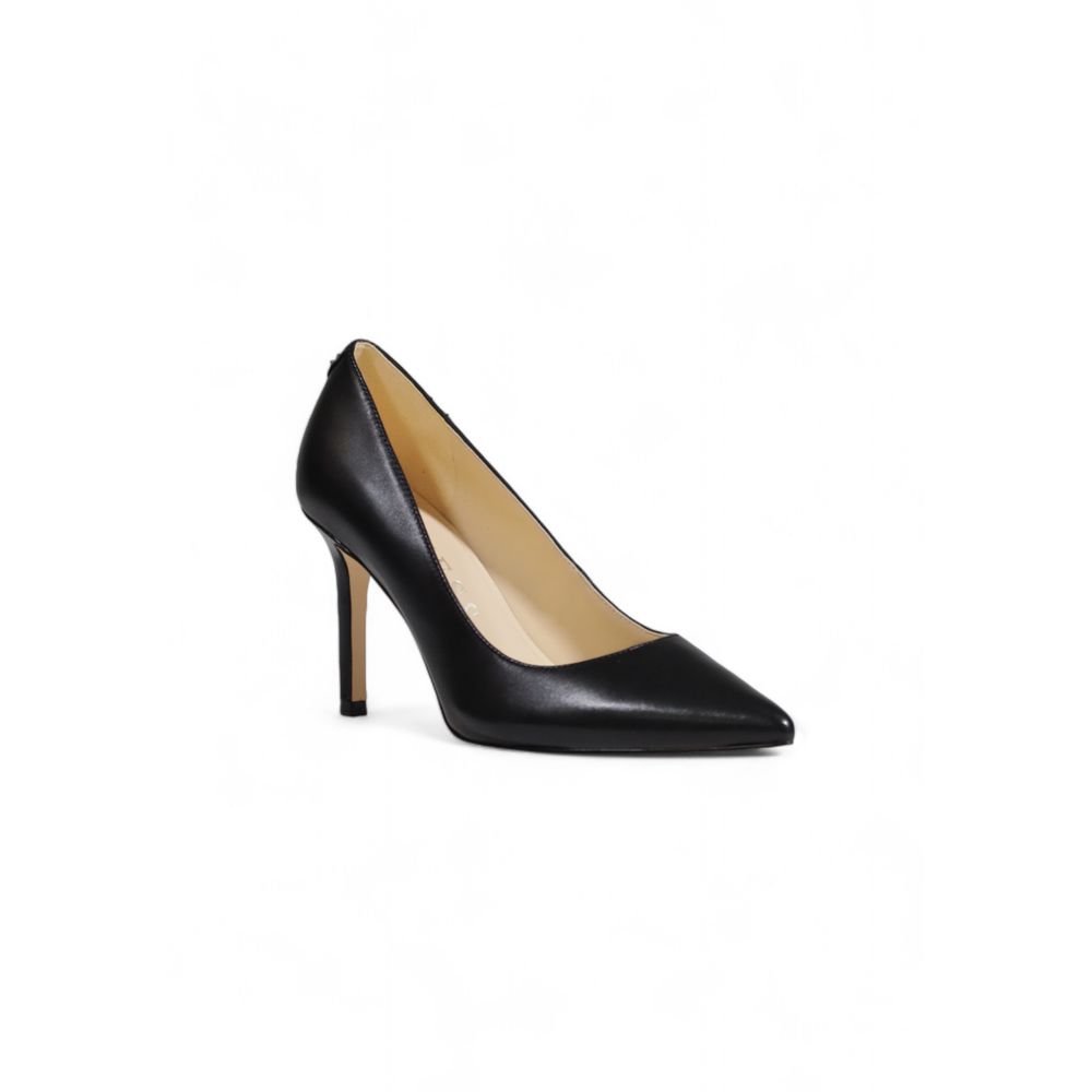 Black Leather High Heel - ventzia