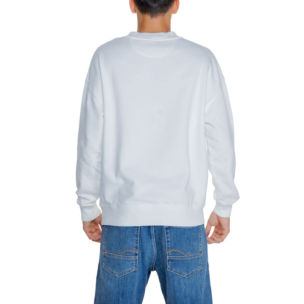 White Cotton Sweatshirt - ventzia