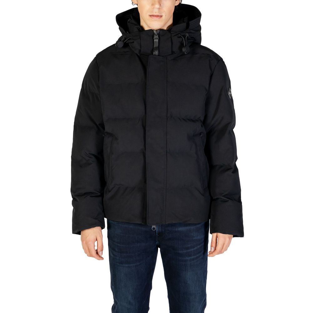 Black Polyamide Jackets & Coat - ventzia