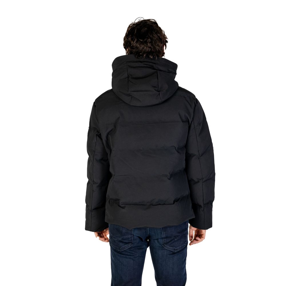 Black Polyamide Jackets & Coat - ventzia